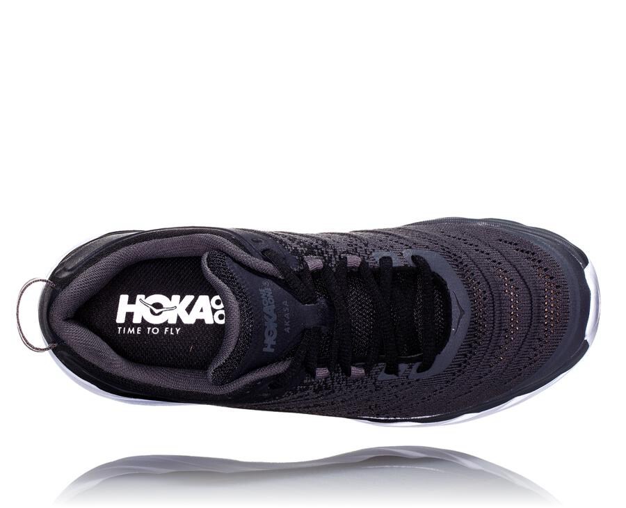 Hoka One One Tenisky Damske Čierne/Biele - Akasa - 43912-SMDN